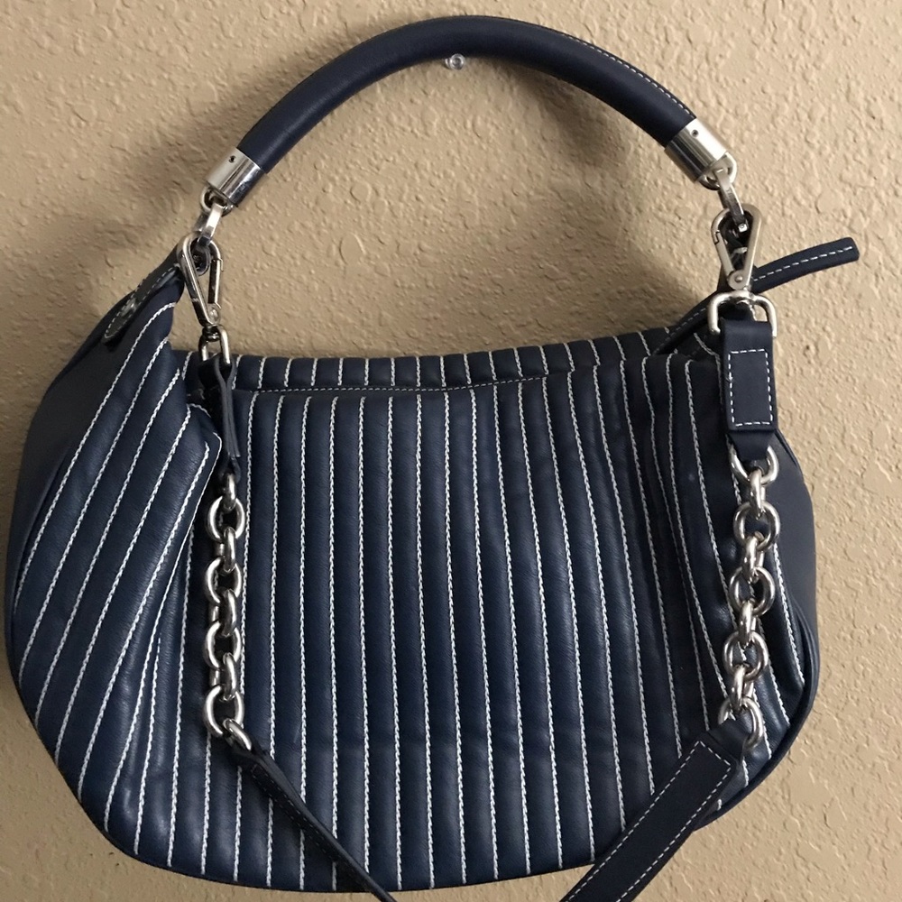 Tiffany & Co blue leather handbag